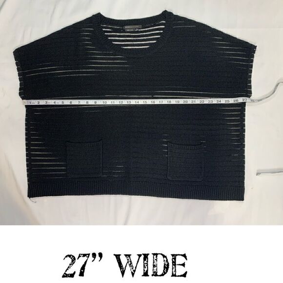 $5 ADD ON ITEM over sized see-through sweater with front pockets BCBGMAXAZRIA - Picture 14 of 14